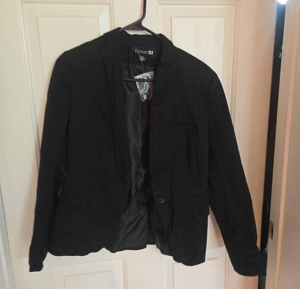 Forever 21 Black Women's Blazer Jacket